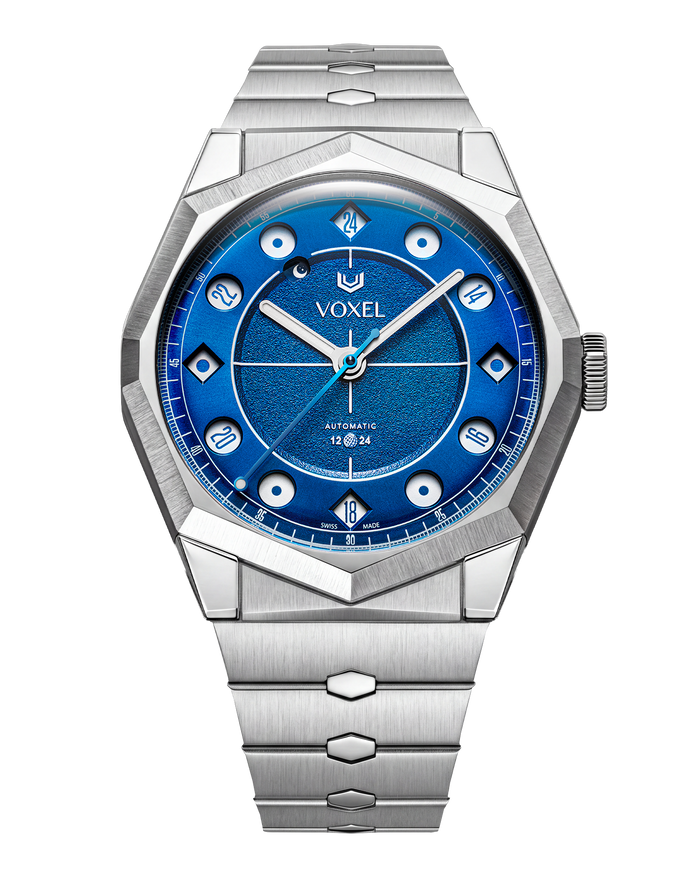 Blue MERIDION — Acier 904L intégré, 24H