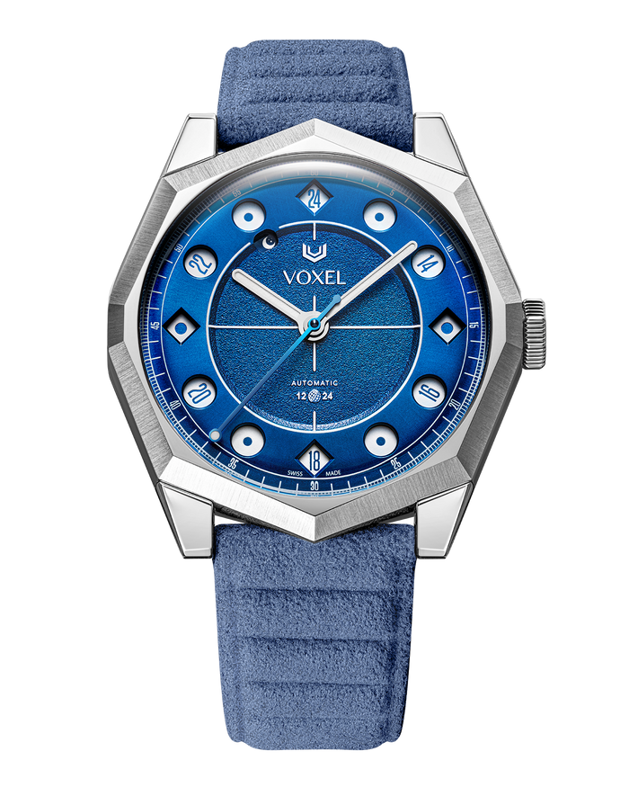Blue MERIDION — Alcantara® Bleu Ciel, 24H