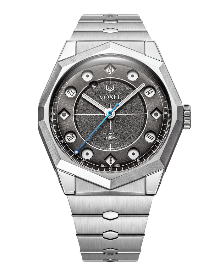MERIDION Noir — Acier 904L intégré, 24H