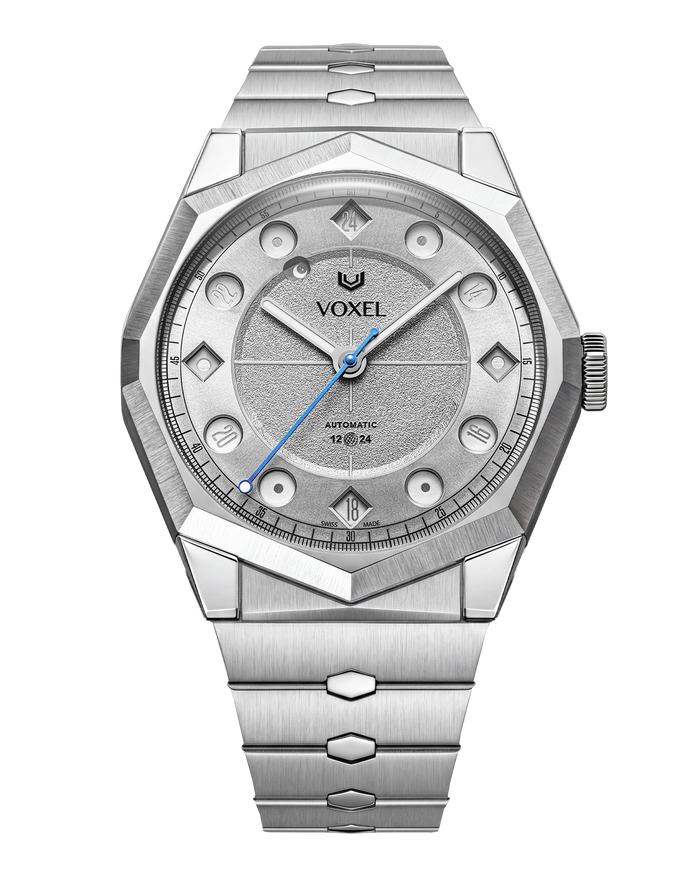Argent MERIDION — Acier 904L intégré, 24H