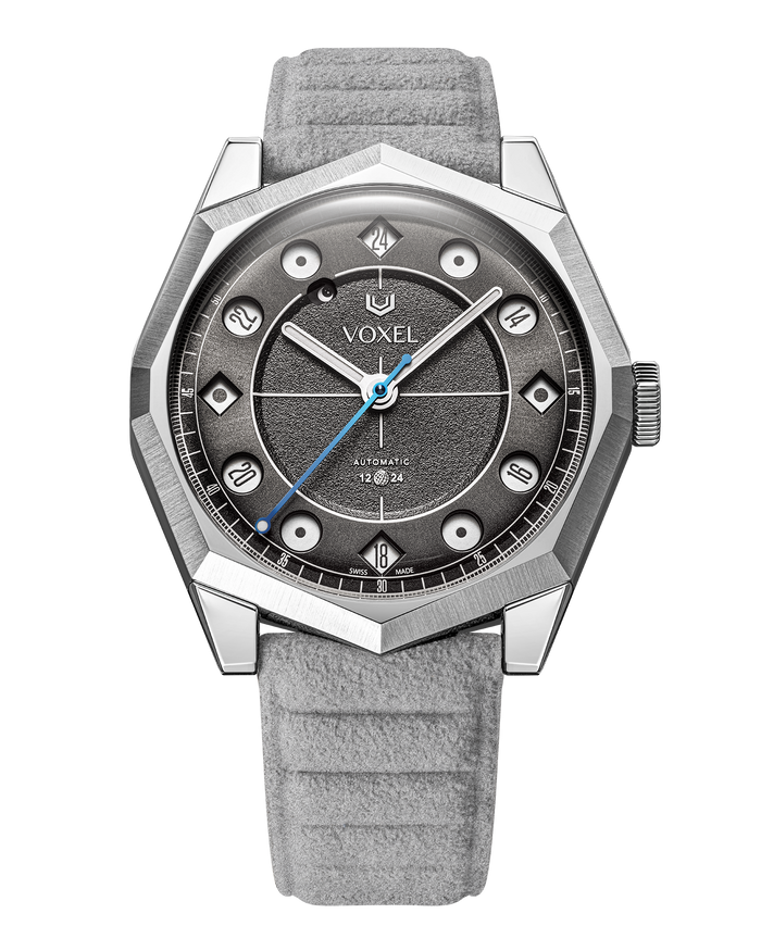 MERIDION Noir — Alcantara® gris clair, 24H